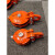 历修定制重型起重滑车乌龟型整体转向滑轮船用轴承吊滑轮绞盘自救卸扣滑车 4寸全包滑车(3吨)