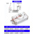 适用气动小型转角摆动可调90度180度旋转气缸MSQB-10A/20A/30A/50/70A 旋转气缸MSQB-20A