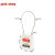洛科 (PROLOCKEY) PC175D1.5-白色 KA 175*1.5MM不锈钢缆绳挂锁 工程缆绳安全挂锁