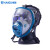防毒面具全面罩防毒消防喷漆全脸化工用 800面罩宝蓝灰色-硅胶 通用（不含过滤件）