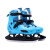 热奥速滑冰刀鞋滑冰鞋儿童可调大小男女冰刀鞋花式冰球成年 蓝色冰球花样刀 可调码 S 30-33(适合28-32码)