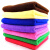 雨林军 超细纤维毛巾 清洁毛巾 纳米擦车巾 吸水抹布方巾 蓝色 30*30厘米（中厚） 单位：条