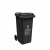 永耀塑业 YY-120A垃圾桶 带轮塑料翻盖垃圾桶120L 黑色