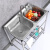 厨房一体加厚不锈钢水槽带支架洗菜盆双槽单槽简易水池洗手盆 普通钢78*43单冷龙头款
