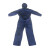 美康（meikang）防静电耐酸碱服 加油站车间电焊维修工作服连体服 MKP-22 蓝色XL码