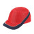 轻型PE防撞帽 透气轻便型安全帽车间轻薄防撞帽可印刷工厂车间帽 清爽款-红色 欧盟CE认证