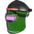 定制适用高品质电焊面罩自动变光氩弧焊工专用眼镜烧焊帽防护防烤脸头戴式 面罩一套+10片保护片(送牛皮手套)