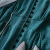 百丽驼美士 BALITOMMS严选屏西2024年春秋新款波点法式领小众收腰修身气质优雅轻奢连衣 绿色 S