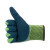 牛郎星 劳保手套乳胶发泡PVC胶片手套耐磨耐油工地作业NL-588 蓝绿纱（720付）