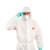 坤泽尔 K1500双层一次性无纺布连帽防尘防护服隔离衣 白色 XL 1件