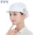 稳斯坦 W524 防尘透气帽子 工厂车间卫生帽子厨师帽工作帽 白色半网半布
