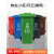 240l户外分类垃圾桶带轮盖子环卫大号容量商用小区干湿分离垃圾箱 绿色100升加厚桶 厨余垃圾