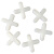 瓷砖定位十字卡塑料十字架贴瓷砖留缝定位器地砖固定卡子500粒装 1.5mm一包500粒5包