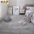 欧地毯卧室床边毯客厅毛绒房间铺儿童茶几毯加厚简约家用 银灰色 100x160cm