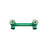 米朗管业 ppr水管配件 管材管件 绿色环保管件 双座内牙弯头20*1/2 绿色 5个起订