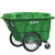 适用垃圾车环卫清洁车户外特大大型街道保洁物业400L四轮手推车清 400L绿色 400L绿色(无盖)
