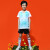 HKBQ儿童羽毛服套装男童女童定制网球服速干小学生跳绳训练比赛衣服 5023荧光绿套装(男女同款) S