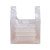 洛港 全新料白色 宽26*高38cm 加厚款10斤装 透明塑料袋食品袋白色商用方便袋一次性手提打包袋袋子背心袋