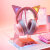 雷蛇（Razer）/ 北海巨妖萌猫版粉晶USB头戴有线无线电竞游戏耳机带麦 仅拆封北海2019粉晶猫耳 套餐一