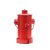 复古铁艺工业风创意个性收纳筒消防栓带盖脚踩金属垃圾桶客厅户外 消防栓红色90高