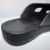 上柯 B3504 PU底黑色防静电拖鞋 无尘洁净电子实验室工作鞋 34码 (220mm）