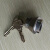 日本进口美和13LA执手门锁用U9锁芯 锁头 锁胆 MIWA 01门锁芯 拉丝不锈钢 45-55mm  通用型 带钥匙