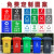 分类大户外大加厚商用240升工业容量物业室外环卫大号带盖垃圾桶 100L原料PE(颜色备注默认绿)