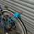 韩曼柯 自行车锁小狗锁高颜值硅胶锁钢缆锁山地车锁防盗锁通用 蓝色