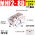 适用滑台气动手指气缸MHF2-8D/12D16D20D/D1/D2薄型平行气爪DR/1R/2R MHF2-16D2