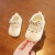 卡特兔一岁女宝宝鞋子春夏款6到12个月婴儿公主鞋软底春季婴幼儿学步鞋8 米色 内长10.5cm13码