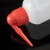 赫思迪格 塑料洗瓶 加厚带刻度红头冲洗瓶 塑料弯嘴吹气瓶 250ml HHW-125