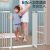 起皇婴儿童安全门栏楼梯口防护栏宝宝家用隔离门宠物围栏栅栏杆免打孔 适用宽度90-97cm 高度78cm