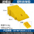 百舸 马路牙子台阶垫 斜坡垫板 塑料路沿坡汽车台阶上坡垫 注塑定位器 25*40*16cm 黄色
