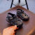 卡特兔（crtartu）超软童鞋1至3岁夏季宝宝沙滩鞋婴幼儿镂空防踢学步鞋儿童包头凉鞋 黑色 23码內长14.5cm