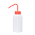 垒固 广口塑料洗瓶大口塑料清洗瓶实验室洗气瓶 1000ml（红盖）