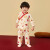 迷你巴拉【龙年非遗联名】男童女童纯棉套装宝宝新年红运衣服新年拜年服 白红色调00316 73cm