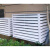动真格（DongZhenGe）铝合金空调外机罩工厂定做室外防雨百叶窗通风口中央空调格栅护栏AA 白色120*150*70现货5匹3面