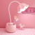 九州众合台灯学习少女心学生宿舍可充电插电可爱笔筒卧室喂奶夜灯 可爱笔筒 粉色花朵