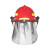 梅思安（MSA）F3消防头盔10107117-A 灭火救援 含面罩 披肩 红色帽壳 定制品 拍前联系客服