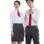 中神盾 8500 男女式长袖衬衫修身韩版职业商务免烫白色斜纹衬衣 (1-9件价格） 白色超细斜 45码