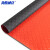 海斯迪克 PVC塑料防滑垫 防水地垫 地板垫子 楼梯垫走廊橡塑胶地垫加厚2.3mm 红色铜钱纹1*1米 HKY-11