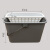 庄太太 酒店保洁拖布沥水打扫卫生清洁水桶 灰色带格子ZTT0188
