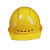 曼德锐安全帽工地男国标abs加厚透气夏施工玻璃钢头盔领导工程定制印字 新欧式透气款（黄色）（按钮）