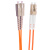 多模光纤跳线双模双芯SC-LC 5/10米15/20/30米 光钎尾纤电信级 桔红色 1m