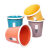 兰诗（LAUTEE）QX-2333 办公室卫生间压圈垃圾桶 大号颜色随机 1个装
