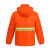 稳斯坦 分体式环卫反光雨衣雨裤 XL/175橘色双条套装 施工1133