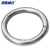 海斯迪克 HK-5120 304不锈钢实心圆环 装饰环 吊环 O型环 不锈钢圈焊接钢环 M5×60（10个）