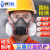定制防毒面具喷漆专用甲醛化毒气体半面罩脸防护呼吸面 (升级)6502硅胶防尘毒面具+防护