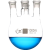 四口圆底烧瓶100/250/1000/2000/3000ml高硼硅耐高温玻璃反应瓶 斜四口2000ml/24*19*19*19