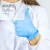 英科医疗 检查防护手套 劳保工作实验清洁耐油食品手套 蓝色特大号XL码 100只/盒